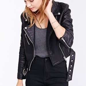Members Only Vegan Leather Jacket